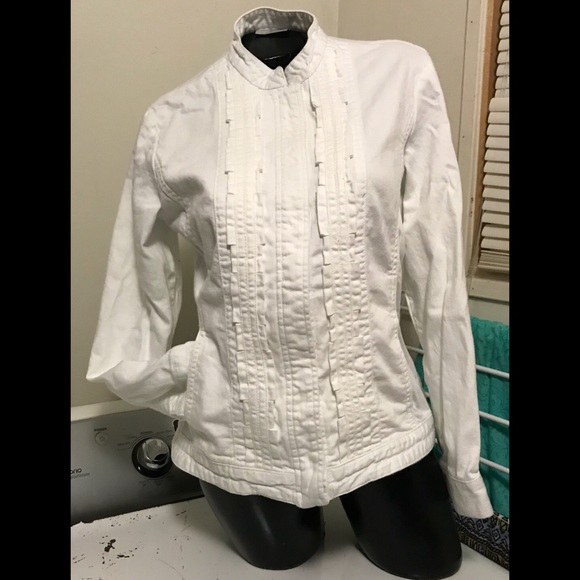 chicos white jean jacket